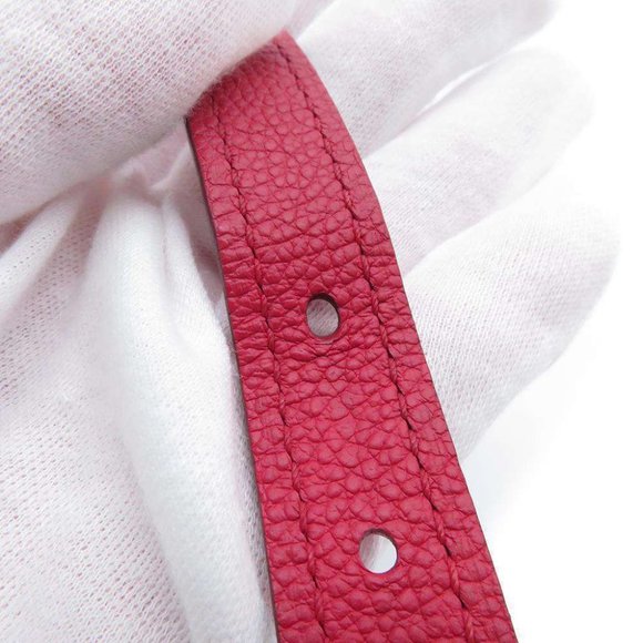 Metis Pochette Empreinte Leather Red Shoulder Bag - Picture 8 of 10